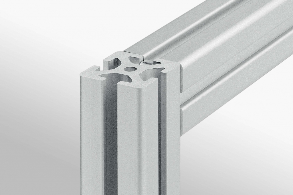 Profilé aluminium 40x40 fente 8 mm